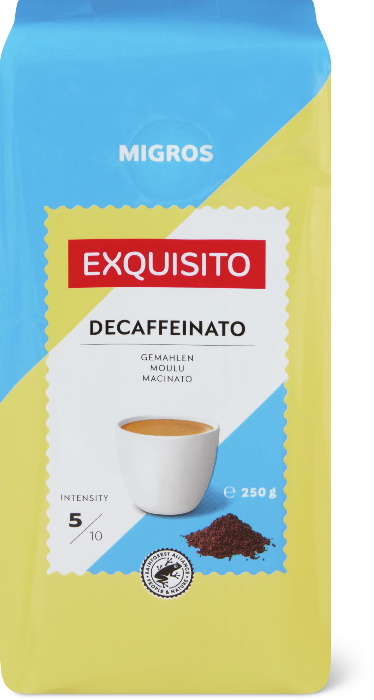Migros Exquisito Caffè macinato Decaffeinato 250g